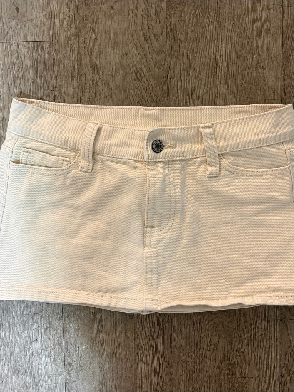 Brandy Melville Malia Ivory Mini Skirt